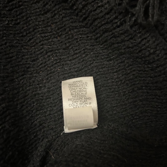 J Jill black sweater with fringe hem - Picture 4 of 5